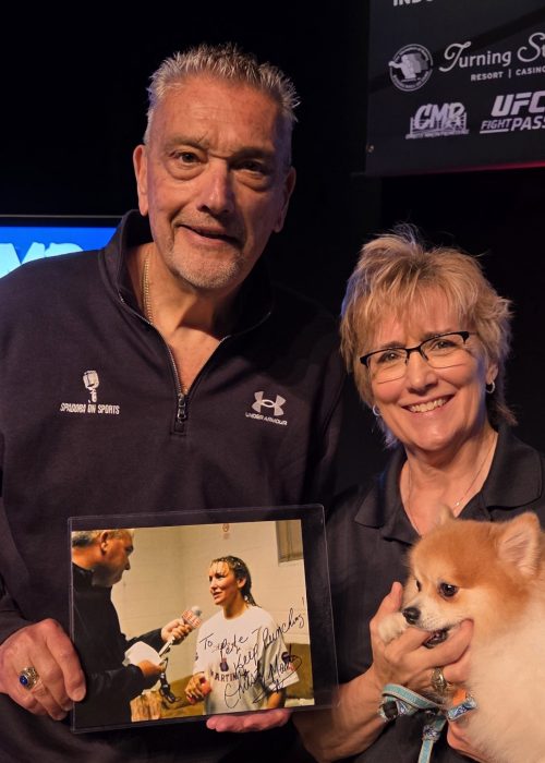 Boxing HOFer and Promoter Christy Martin with Post Fight Photo