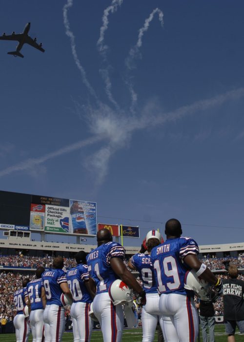 Buffalo Bills 911 US Military Fly Over